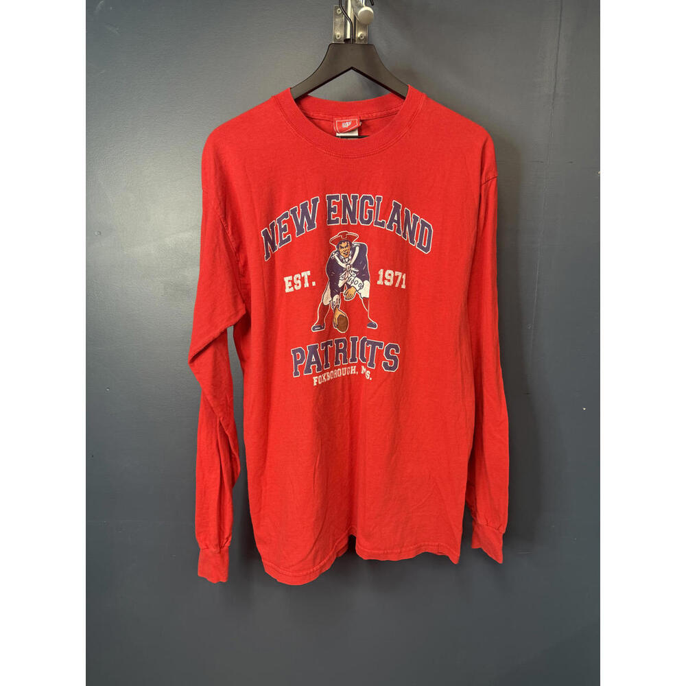 New England Patriots long Sleeves Graphic T-shirt Red